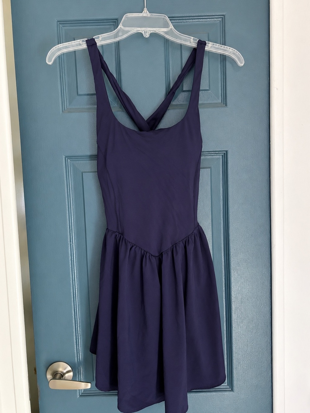 Halara Navy Built-In Romper Mini Dress Size Medium